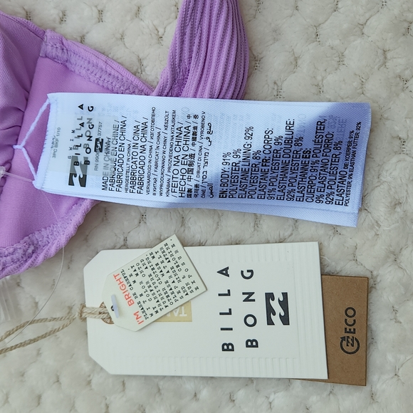 Nwt Billabong Tanlines Lulu Bandeau Bikini Top - Picture 11 of 13